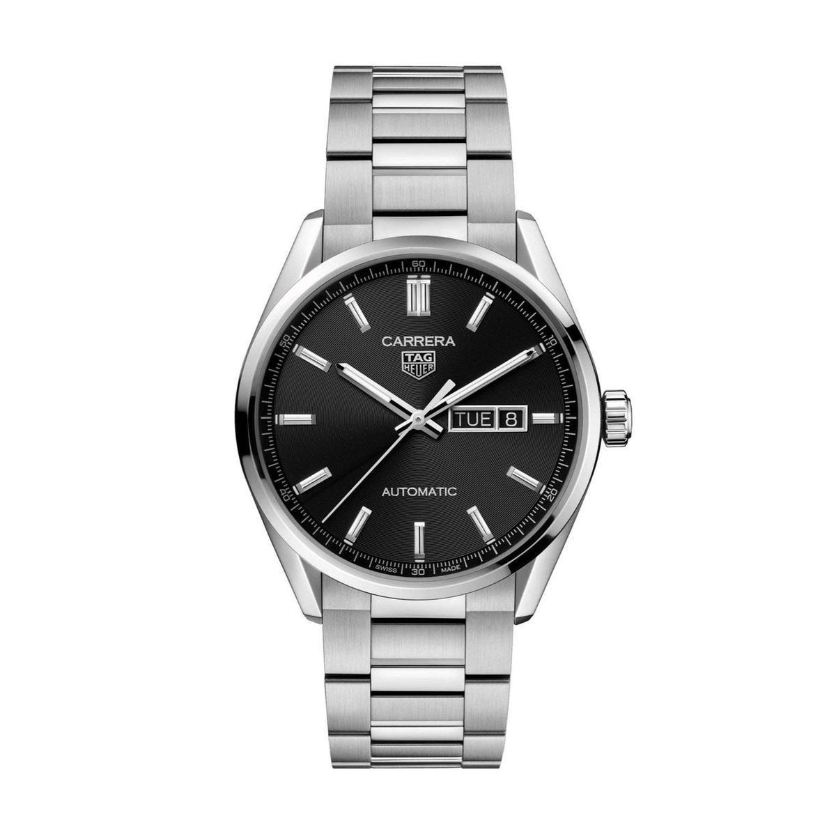 Tag Heuer Carrera Men's Black Day-Date Watch